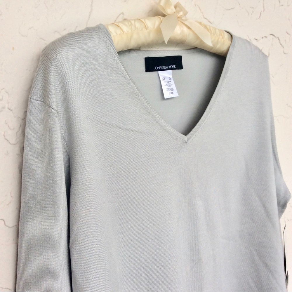 Jones New York Silk Blend Light Sweater Top NWT